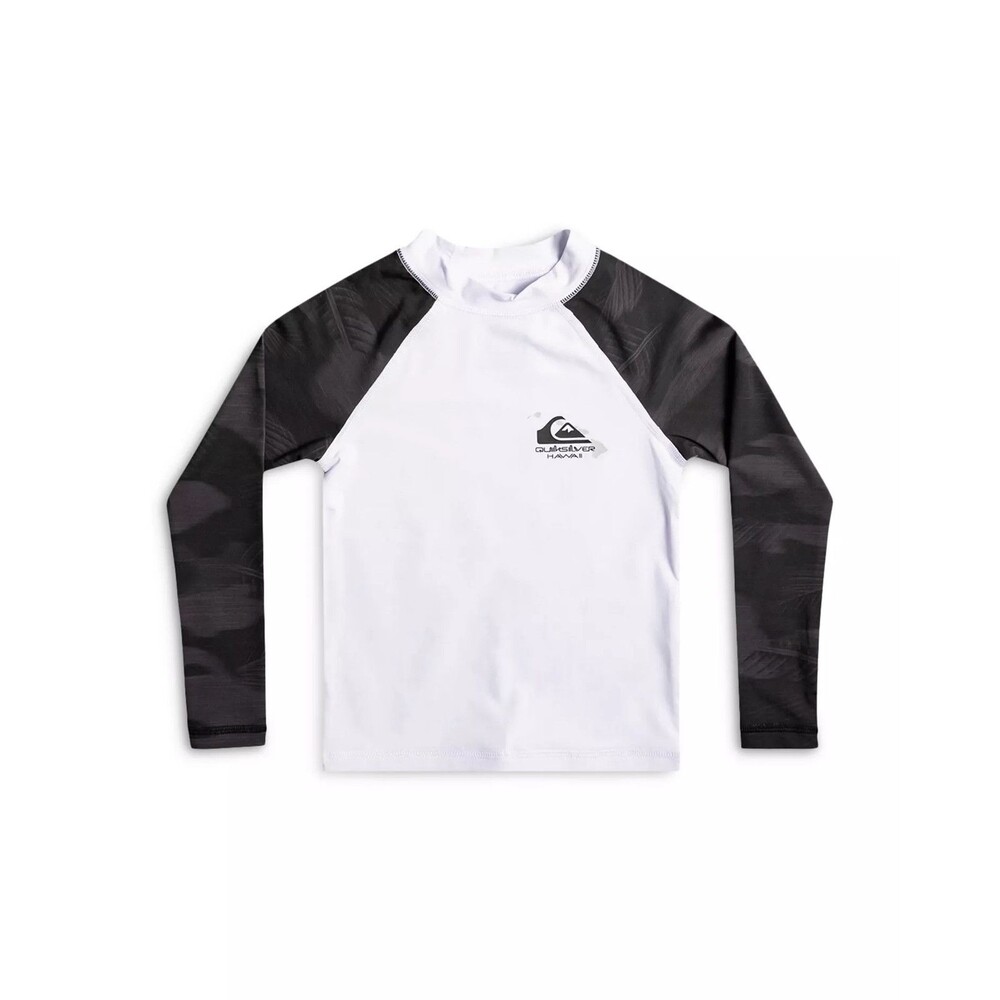 Boy’s Quiksilver Hawaii Long Sleeve Raglan Rashguard UPF 50+ Swim Shirt - Size 4